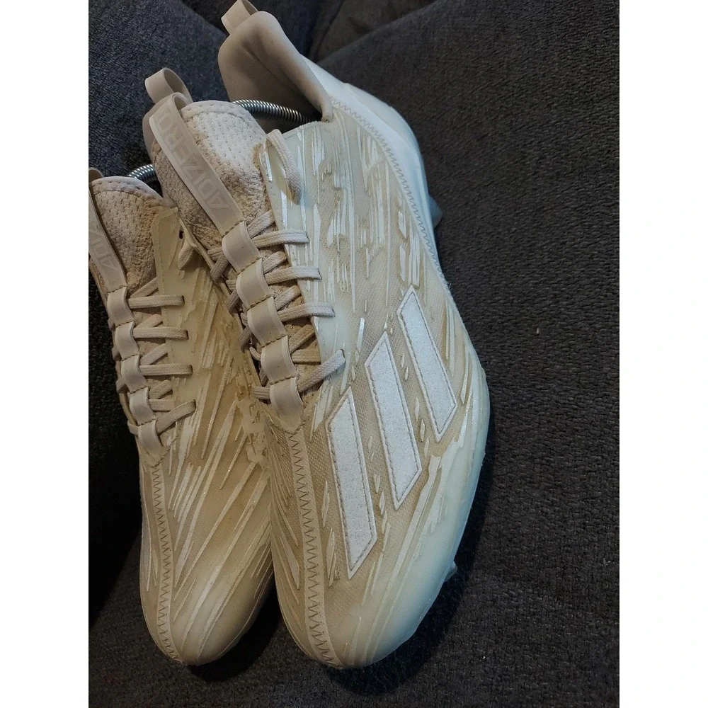Adidas Adizero 5-Star 7.0 X Primeknit Ivory Gray Cleats ‎ Men's Sz11 Football